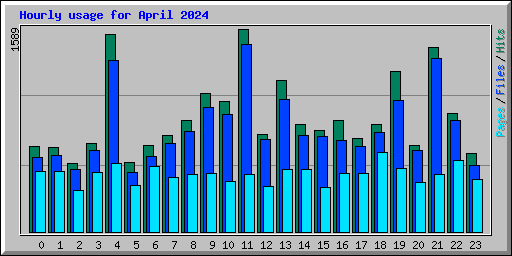 Hourly usage for April 2024