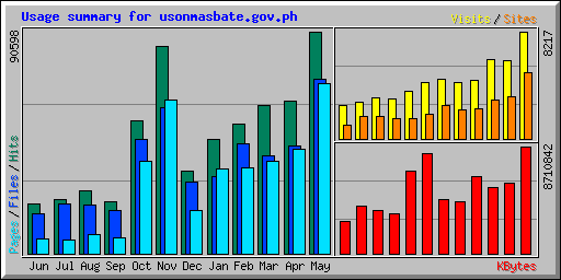 Usage summary for usonmasbate.gov.ph