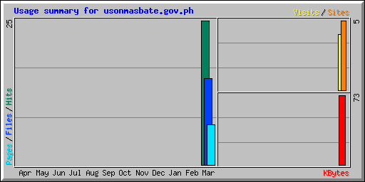 Usage summary for usonmasbate.gov.ph